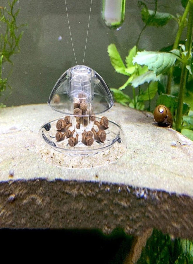 Caylingdee Snail Catcher Plastic Aquarium Snail Trap Snail Box with Fishing Line and Sucker for Aquarium Fish Tank - Image 5